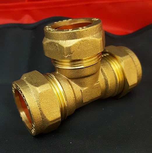 22mm EQUAL TEE PIECE Compression Fitting for Copper pipe Amazon.co.uk DIY & Tools