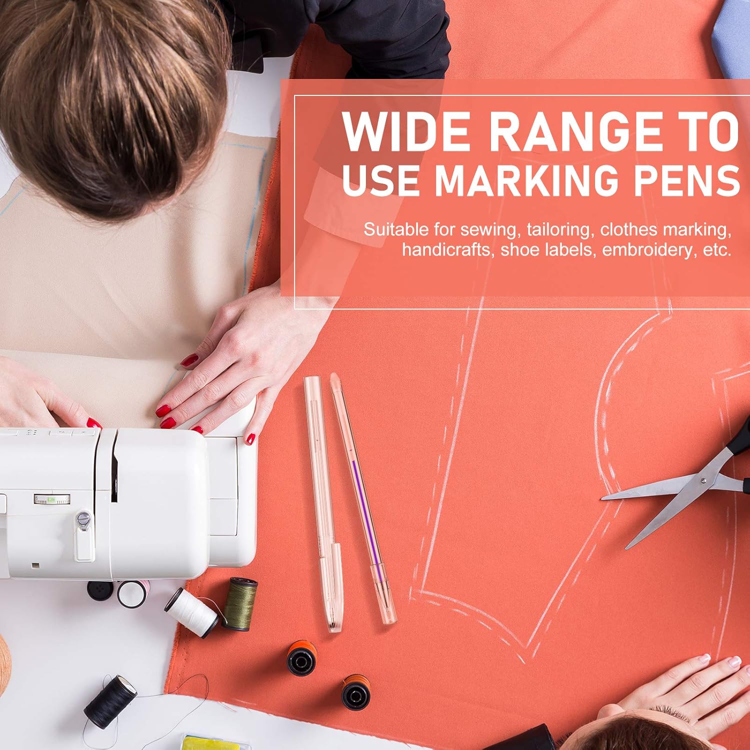 36 Pieces Heat Erasable Pens Set Includes 10 Pieces Heat Erasable Fabric Marking Pens Heat Erase Pens with 25 Pieces Refills and Pen Storage Bag for Quilting Sewing and Dressmaking : Office Products