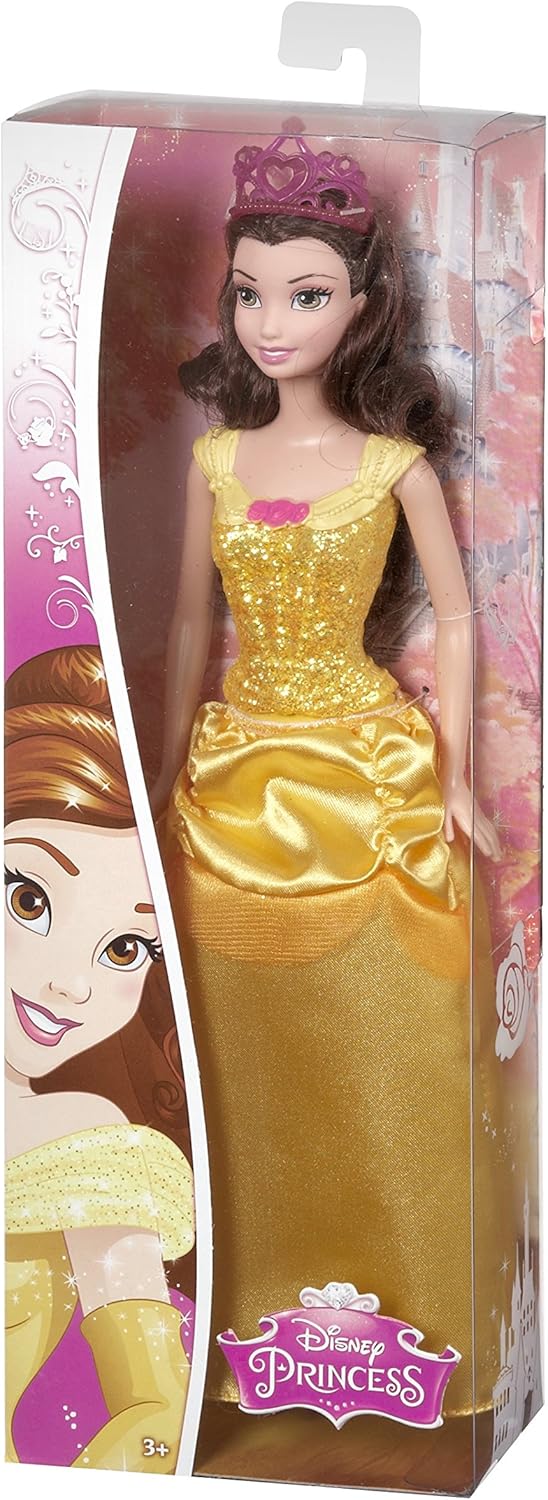 Disney Princess Sparkle Belle Doll, White,yellow - Image 5
