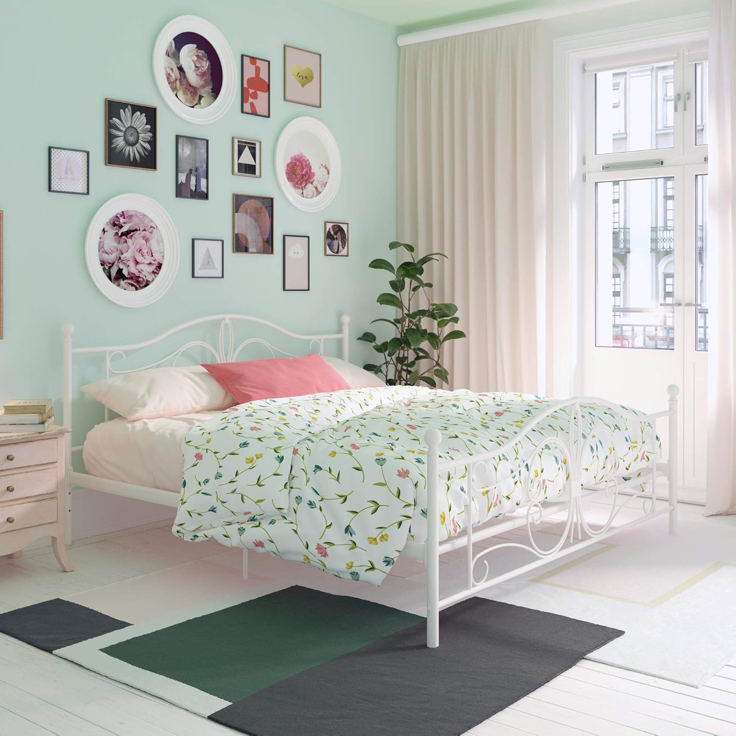 Best King Size White Metal Bed Frame