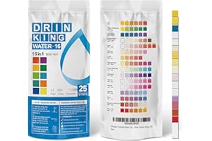 AAwipes Complete Water Testing Kits for Drinking Water 25 Strips Bag Pack 16 in Well, Tap, Drinking Water, City Water Testing Strips (25)