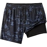 Onvous 7" Mens Swim Trunks Men Swim Trunks with Liner | Mens Swim Shorts Men | Men's Bathing Suit for Men's Swimwear