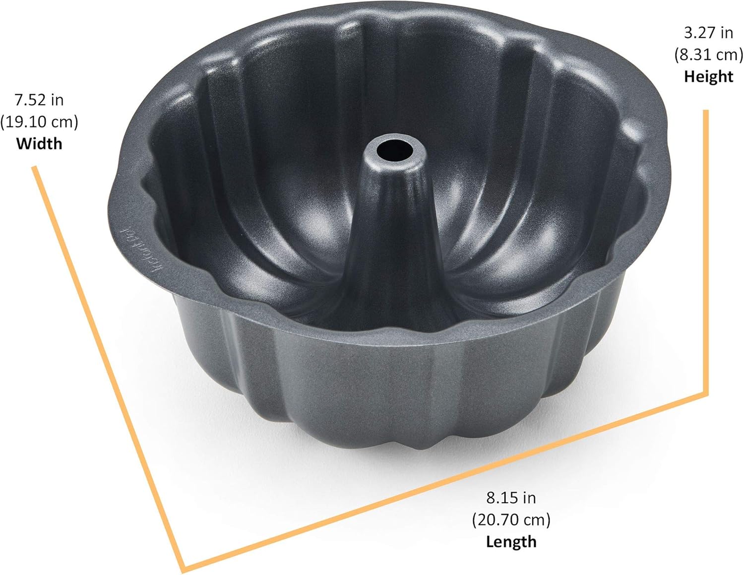 Instant Pot Official Fluted Cake Pan, 7-Inch, Gray: Kitchen & Dining