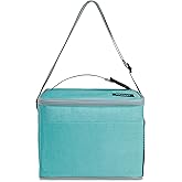 PackIt® Freezable Lunch Cooler, Soft Mint, Built with ECOFREEZE® Technology, Fully Freezable, Collapsible, Reusable, Mesh Side Pocket, Top Handle, Multi-Use Lunch Box, Cooler