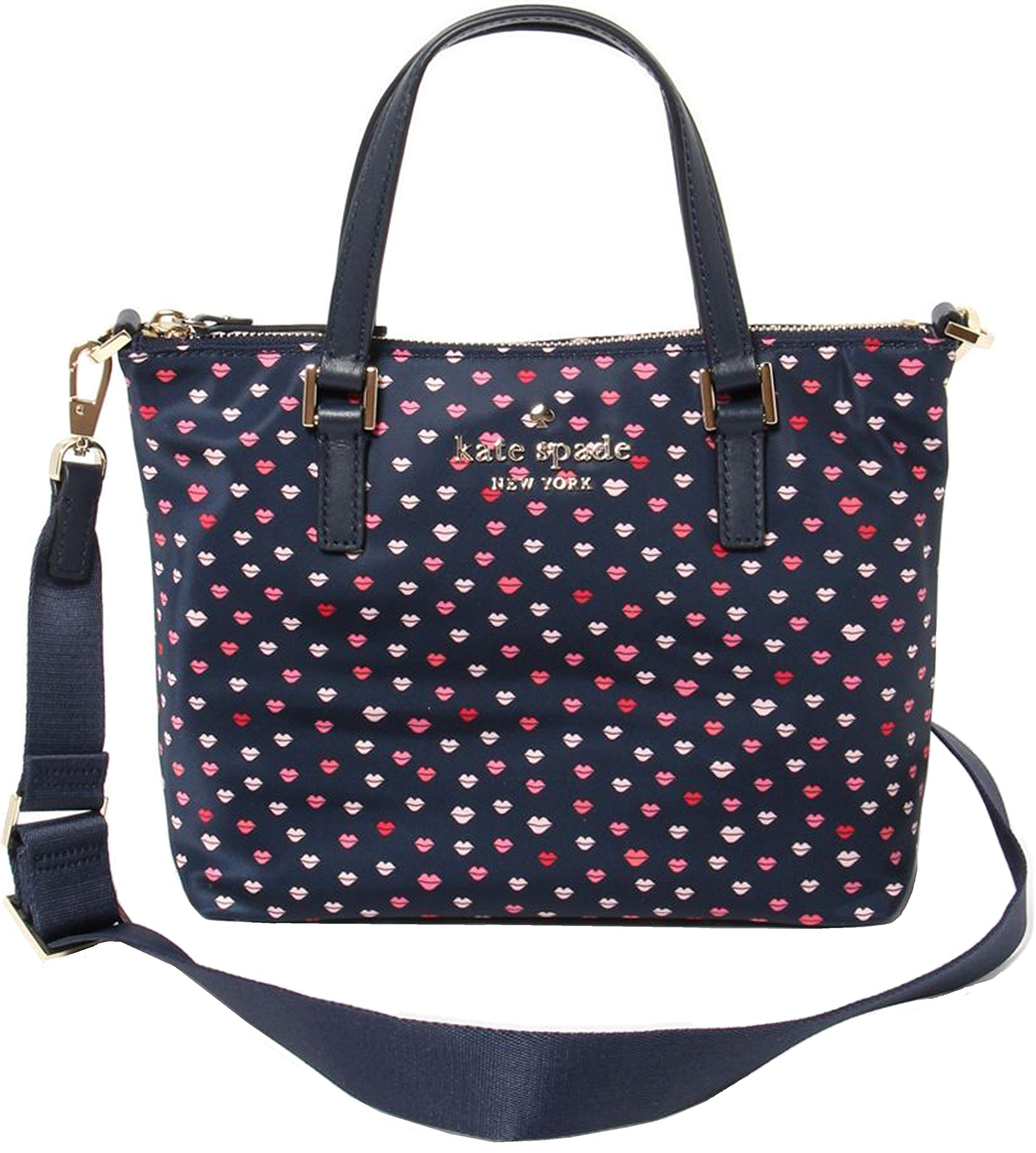 Kate Spade Lucie Lips Watson Lane Nylon Satchel