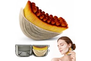 Lymphatic Drainage Face Brush – Jawline Sculpting Tool, Facial Contour Brush for Face & Neck, Reduces Puffiness, Gua Sha Alte
