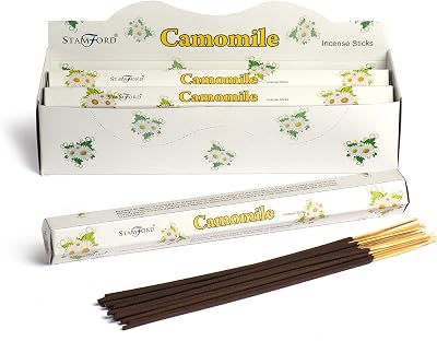 STAMFORD INC. Camomile Incense Sticks 6 Packs 20 Sticks Each Made in India