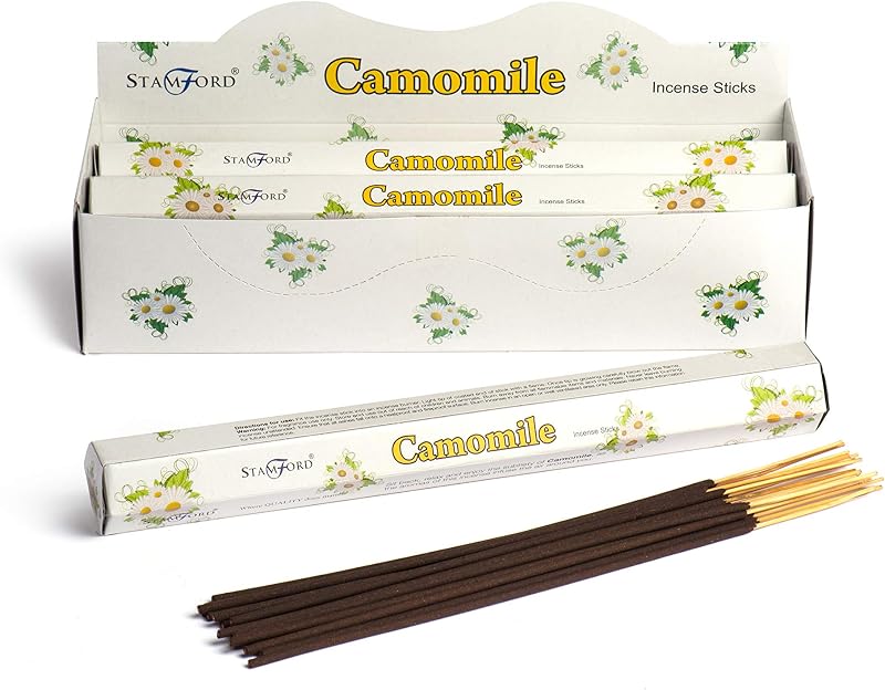 STAMFORD INC. Camomile Incense Sticks 6 Packs 20 Sticks Each Made in India