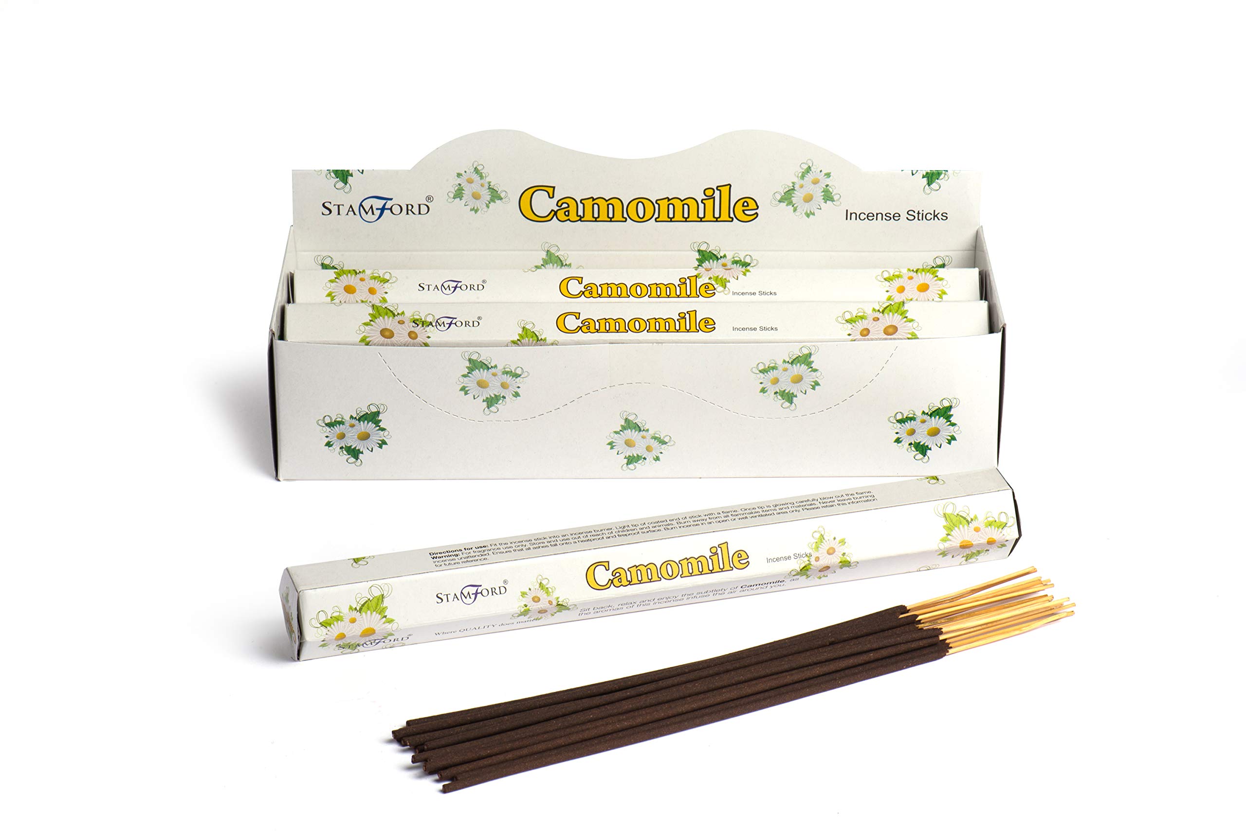 STAMFORD INC. 37313 Camomile Incense Sticks, 20 Sticks x 6 Packs — image 1