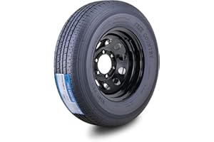 Free Country Trailer Tire Wheel Assembly ST225/75R15 10-Ply E 117M 6 Lug on 5.5" PCD Black Mod Rim