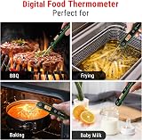 ThermoPro Meat Thermometer Foldable Probe Backlight Calibration IPX6 Olive Green view 6