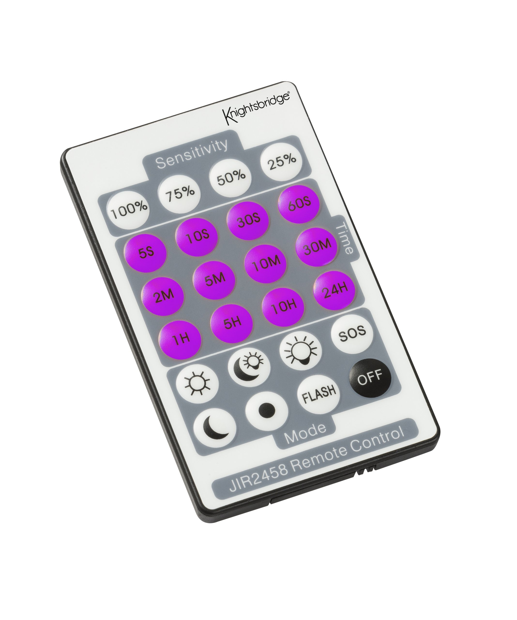 Knightsbridge Microwave Sensor Remote for FLF Series, Aluminium, Black