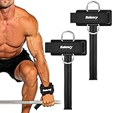Lifting Straps with Rings, 2-in-1 Gym Strap for Weightlifting Cable Machine | Balency Non-Slip Wrist Straps for Weightlifting, Padded Lifting Straps for Men Women, Wrist Wraps for Deadlift, Pull Up