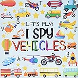 Let's Play I Spy Vehicles: I spy Fun Picture Puzzle Book for 2-5 Year Olds girls and boys Adding Up Book,Interactive Picture