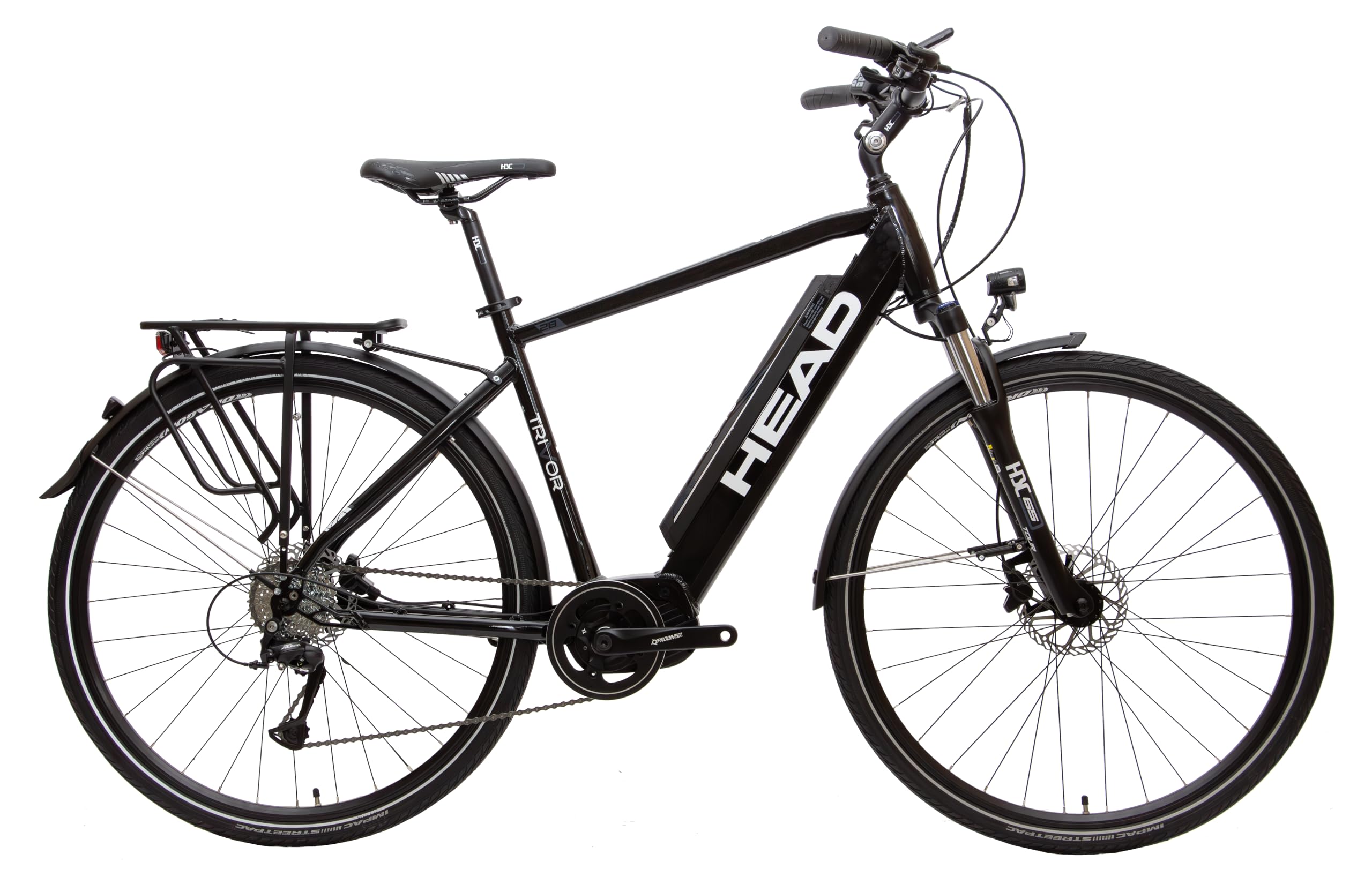 HEAD Unisex - Adult Trivor E-Trekking Bike, Black/Grey, 59