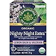 Traditional Medicinals - Organic Nighty Night Extra Herbal Tea (Pack of 1) - Natural Sleep Aid containing Valerian, Passionfl