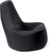 MaxiBean Black Bean Bag Chair - Weather Resistant Gaming & Lounge Chair view 4