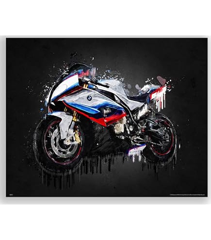 Amazon.com: Kawasaki Ninja Zx11 Motorcycle Poster Wall Decor Black