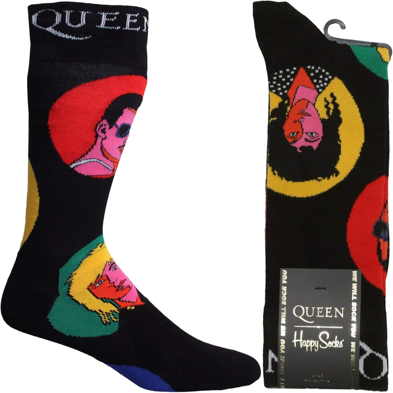 Happy Socks Chaussettes Queen Noir Amazon.fr Vêtements et accessoires