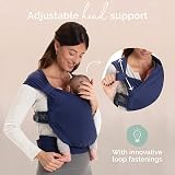 Boba Bliss Pre-Wrapped Baby Wrap Carrier Newborn Sling Navy Blue view 4