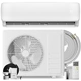 MEPTY 12000BTU Mini Split AC/Heating System, 19 SEER2 Energy Efficient Mini Split Air Conditioner with Heat Pump, Cools Up to 750sq.ft, Ductless Inverter AC Unit with Pre-Charged Condenser