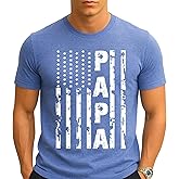 Kropsis Papa Vintage American Flag Men's T-Shirt