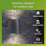 Philips Nightingale Outdoor Wall Light IP44 Aluminium E27 Bulb Sold Separately view 5