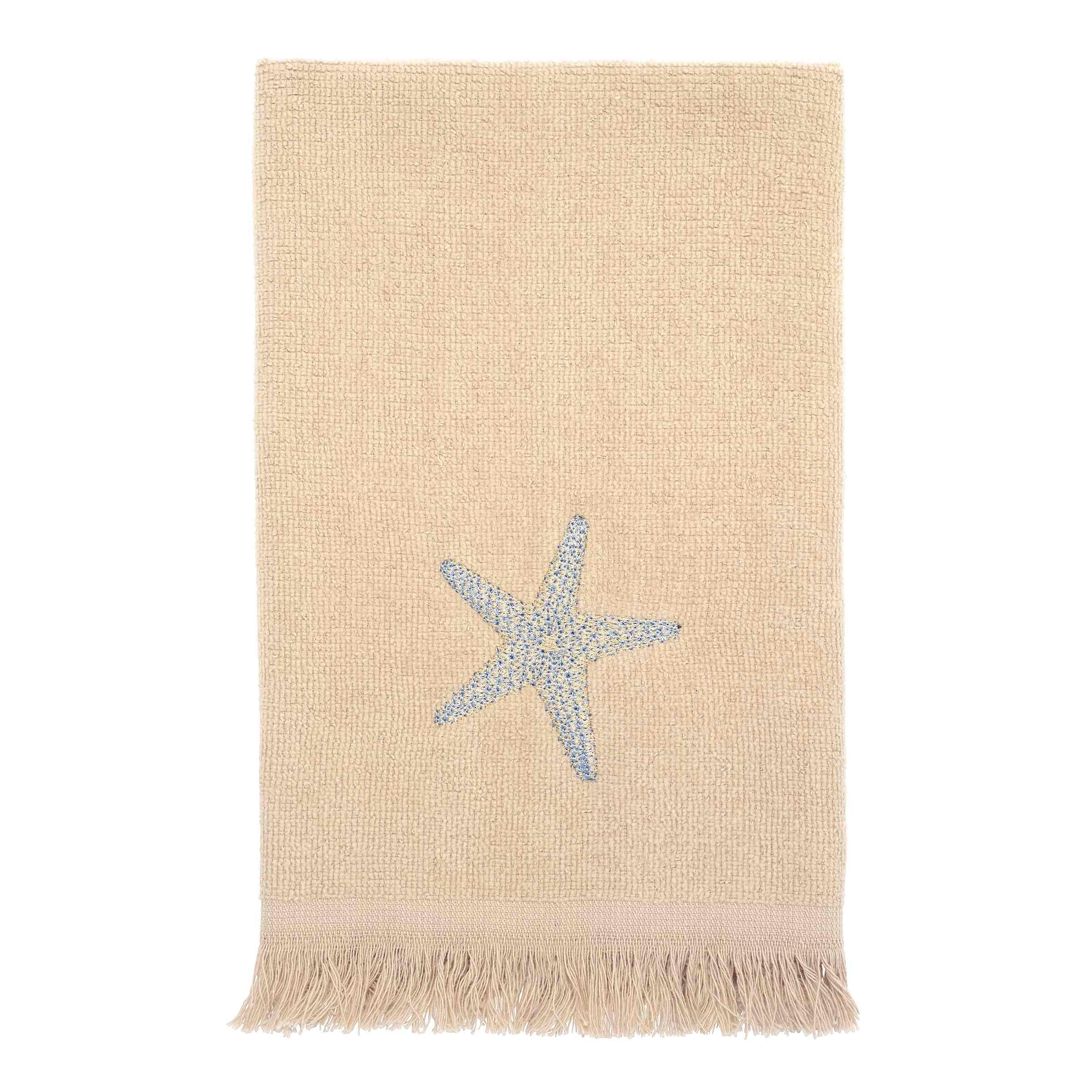 Avanti Linens - Fingertip Towel, Soft & Absorbent Cotton Towel (By The Sea Collection, Rattan)