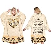 Warmstorey Wearable Blanket Hoodie for Mom Best Wife Ever Hoodie Blanket - Cozy Gift for Christmas, Anniversary