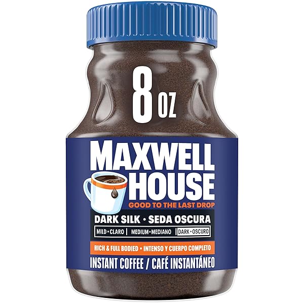 MAXWELL HOUSE DARK SILK INSTANT COFFEE, 8 OZ