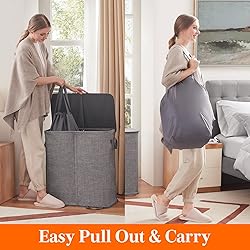 Lifewit Double Laundry Hamper with Lid and