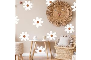 SHYJSHYJ Large Daisy Flowers Boho Wall Stencils for Painting Large Pattern on Wall, Concrete for Patio, Reusable Template for Nursery, Kids Bedroom Livingroom Home Scandinavian Painting Wall Décor