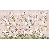 Murwall Chinoiserie Wallpaper Soft Asian Trees Wall Mural (OU000084_STYLE 1)