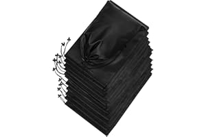 PALTERWEAR Drawstring Bag - Nylon Cinch and Ditty Stuff Pouch with Toggle (10 x 15-12 pack, Black)