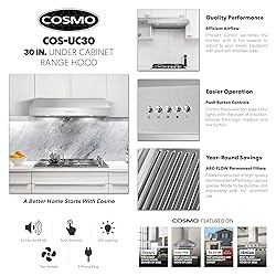 COSMO UC30 30 in. Ducted Under Cabinet Range