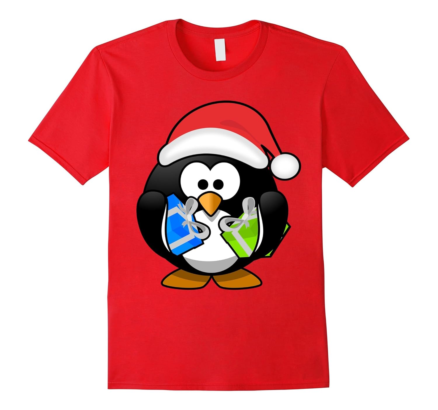 Santa Claus Christmas Penguin Cartoon T-Shirt so cute!-ANZ