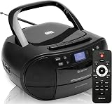 Denver TDC-280 Portable Radio CD Tape Cassette Player DAB+ FM Clock