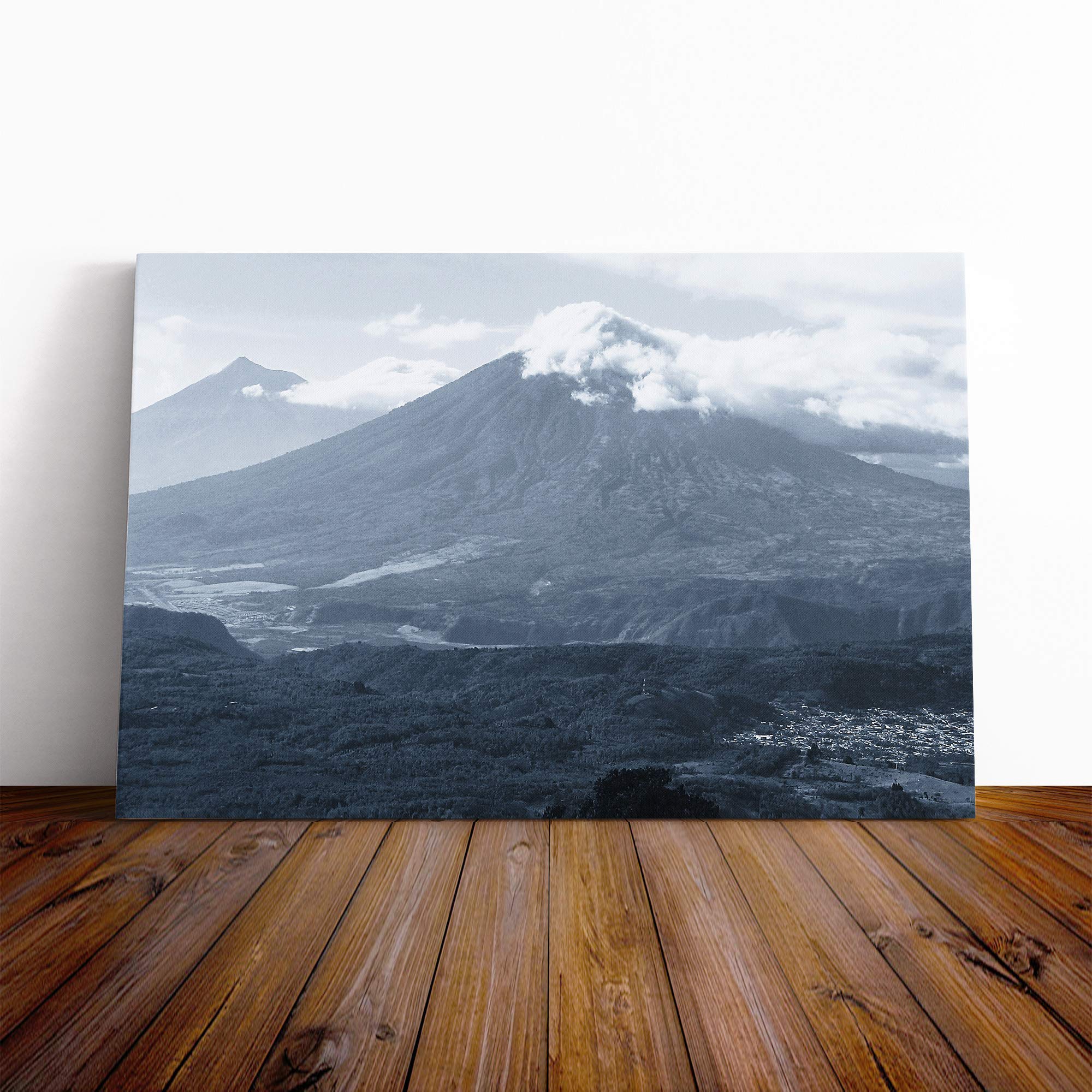 Landscape Guatemala Volcano Vol.2 Canvas Print | Gallery Wrapped 30mm Frame Wall Art | 20x14 inches | Ready to Hang | Modern Landscape Picture | Living Room Bedroom Lounge Office