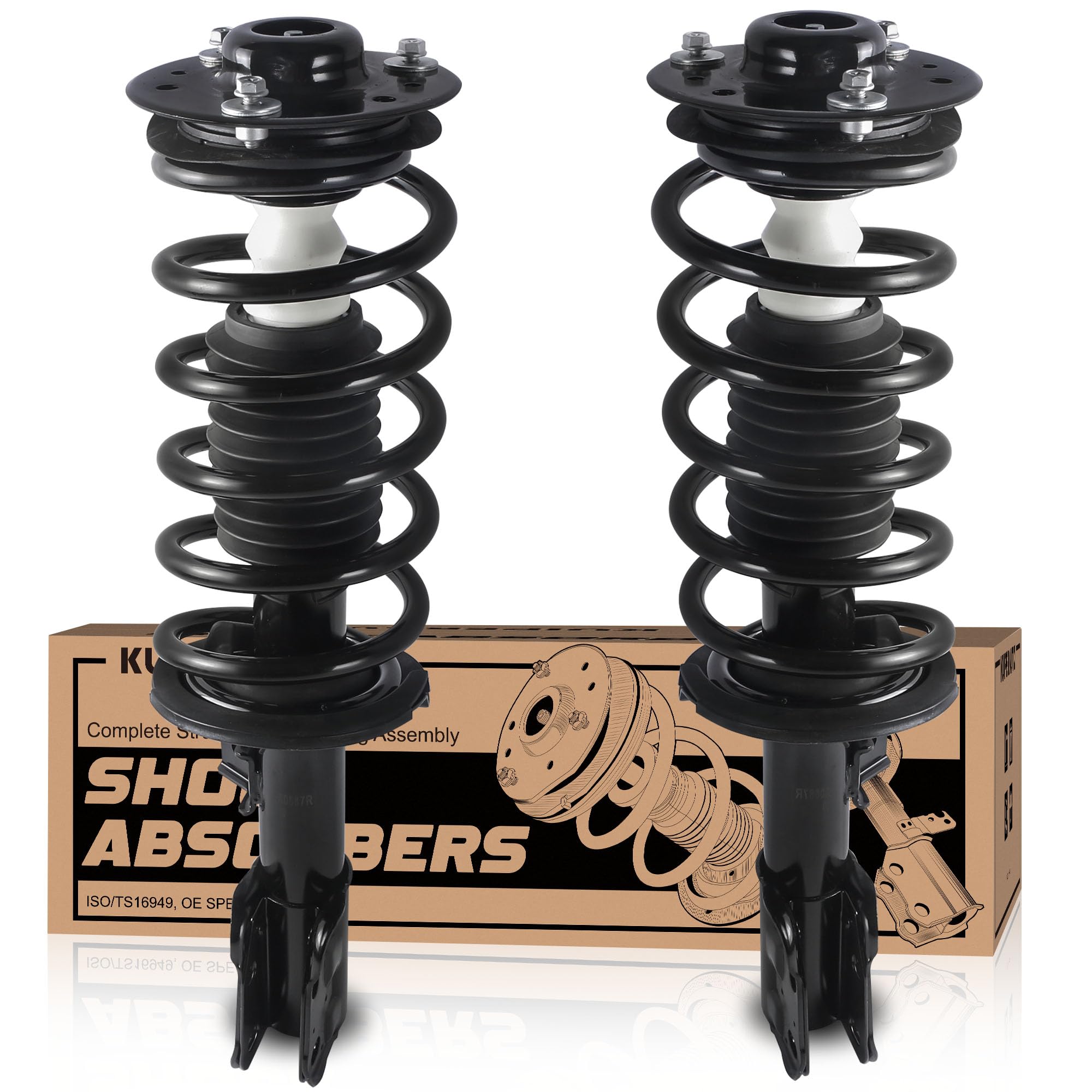 Photo 1 of ***HEAVILY USED***
KUIPERAUTO Pair Front Strut Shocks Assembly Compatible with 2010-2017 Chevy Equinox (w/o 19 Inch Wheels) 272527 272526 Coil Spring Shocks Absorbers