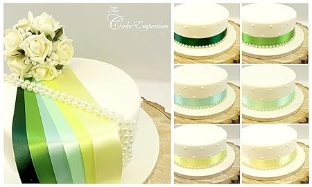 1 Metre Satin Ribbon 35mm Pearls Cake Decoration Birthday
