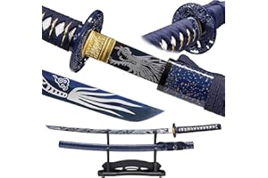 eroton Katana Sword -1045/1060/1095 high Carbon Cold Steel Full Tang Steel Japanese Samurai Sword, Unique Gift for Martial Arts and Sword Collectors