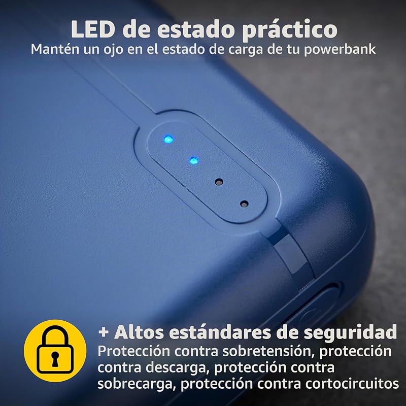Carregador portátil Power Bank intenso XS10000, bateria externa (10000mAh, para smartphones, tablets e mais), azul