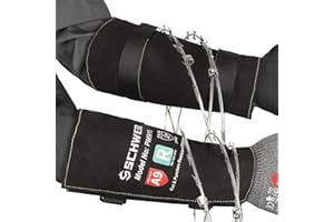 Schwer ANSI A9 Cut & Level 5 Puncture Resistant Arm Sleeves, PM915 High Risk Protection Arm Guards for Biting, Gardening Sleeve Thorn Proof, Tactical Work Sleeves for Law Enforcement Self Defense
