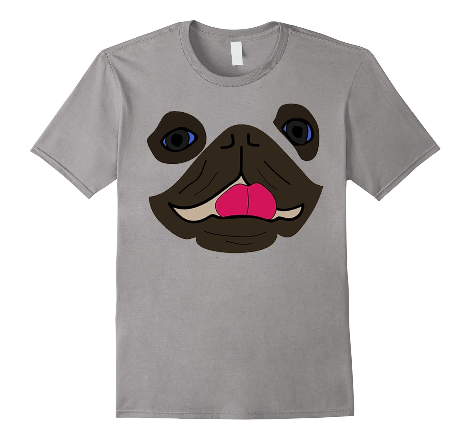 Pug Dog Emoji Halloween Costume Dog Face Tongue Out Emoji-ANZ