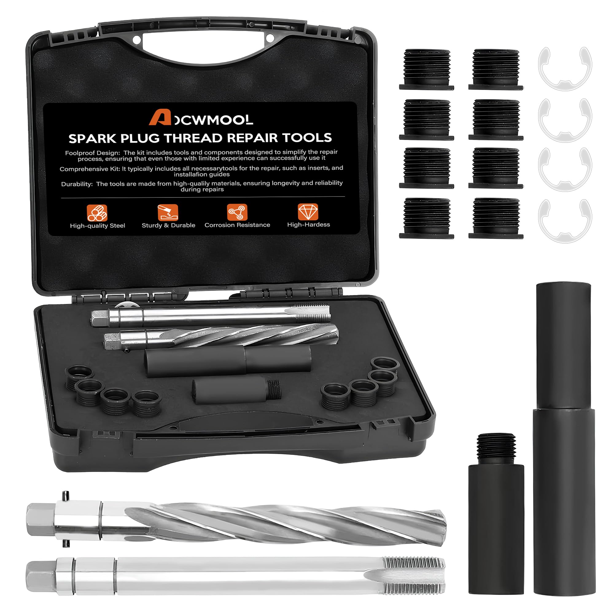 thumbnail image 2 of Spark Plug Thread Repair Kit For Ford 4.6L 5.4L 6.8L Triton Engines (2004-2008) - M16x1.5 Insert Tool 2 of 9