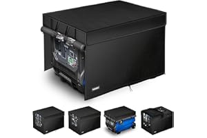 VANIZY Generator Cover. Made of 600D Waterproof Oxford Fabric,Opened for Refueling.24"Lx19"Wx21"H,Generator Running Cover with PVC Transparent Operating Window. Black.