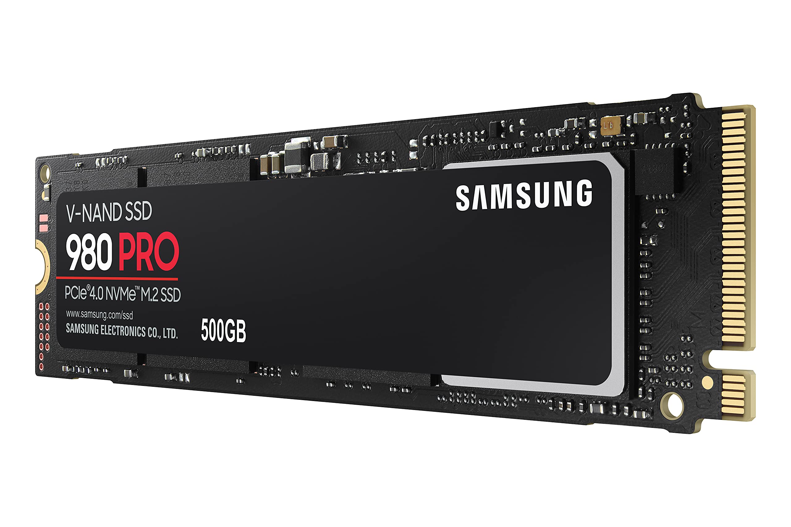 SAMSUNG 980 PRO SSD 500GB PCIe 4.0 NVMe Gen 4 Gaming M.2 Internal Solid State Drive Memory Card, Maximum Speed, Thermal Control, MZ-V8P500B/AM