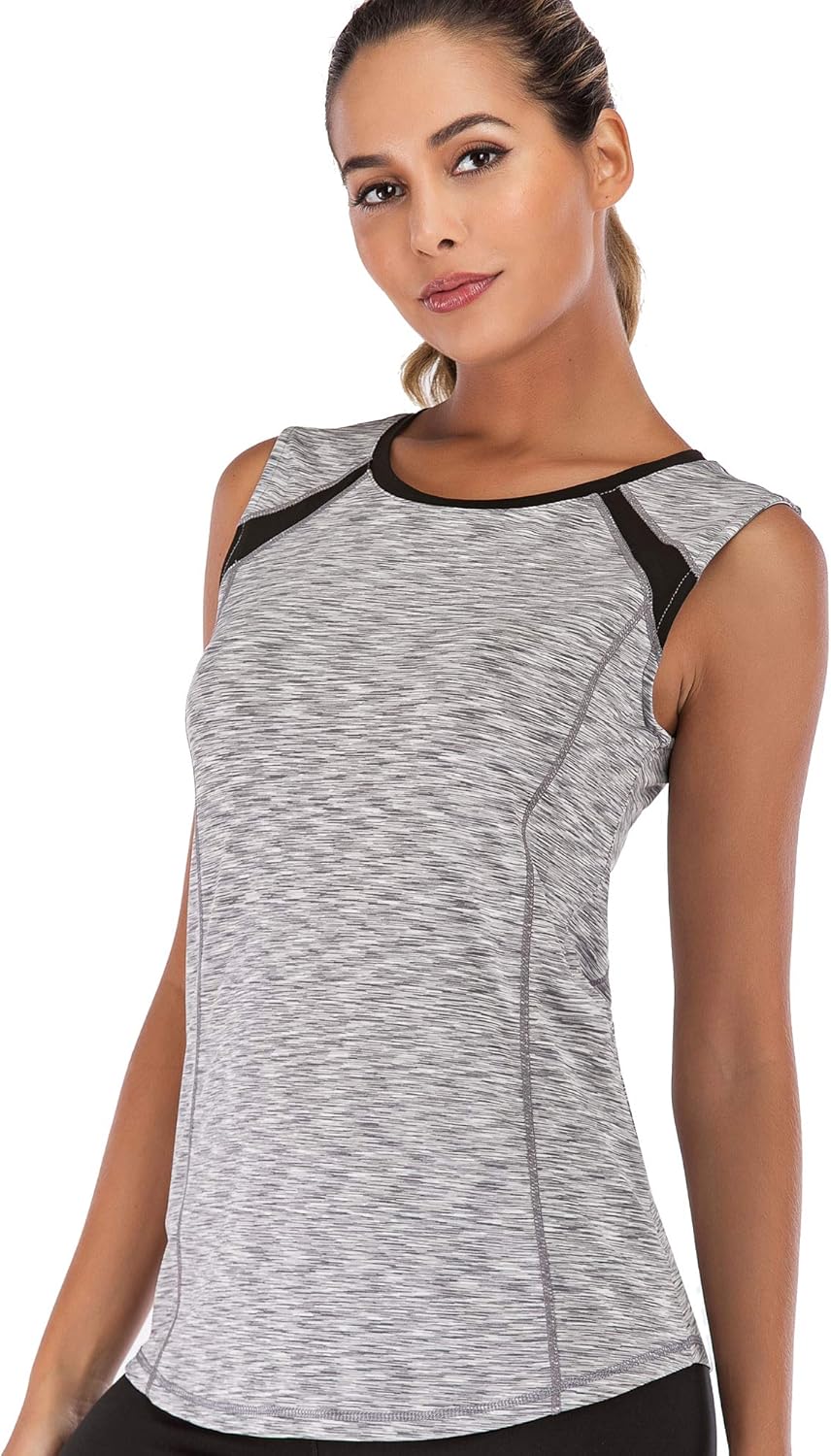 Women Sleeveless Yoga Top Moisture Wicking Athletic Shirts