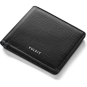 VULKIT Lite Wallet, RFID Blocking Bifold Wallets, Minimalist, Water-repellent & Wear-resistant