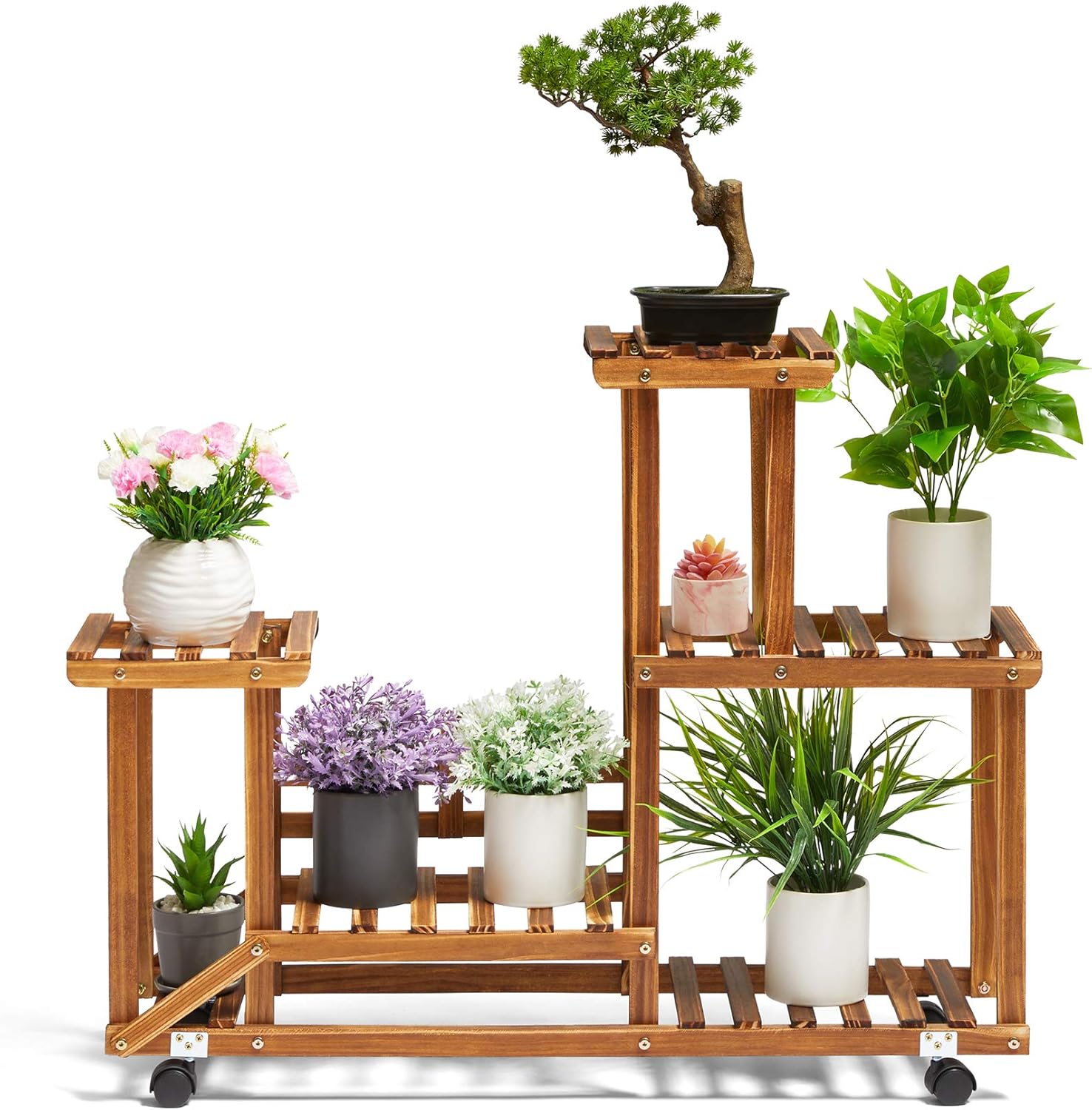 TOETOL Wood Plant Stand Indoor Plant Stand